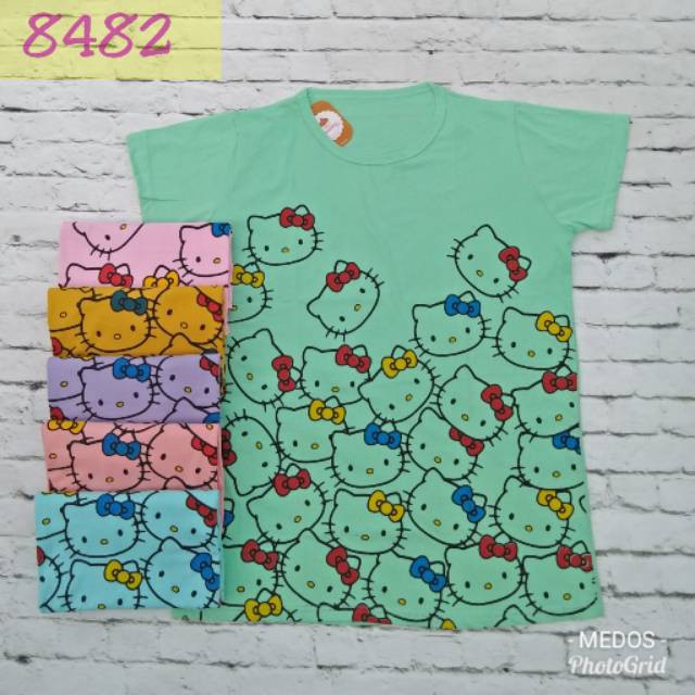 santi   8482 Kaos cewek T-shirt oblong wanita atasan tumbler tee jumbo XXL   grosir