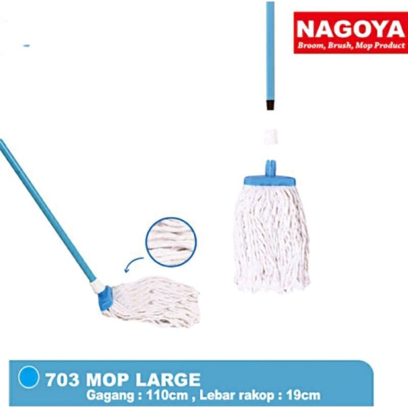 MOP PEL PELAN DENGAN TONGKAT NAGOYA, SIZE MEDIUM - SIZE LARGE