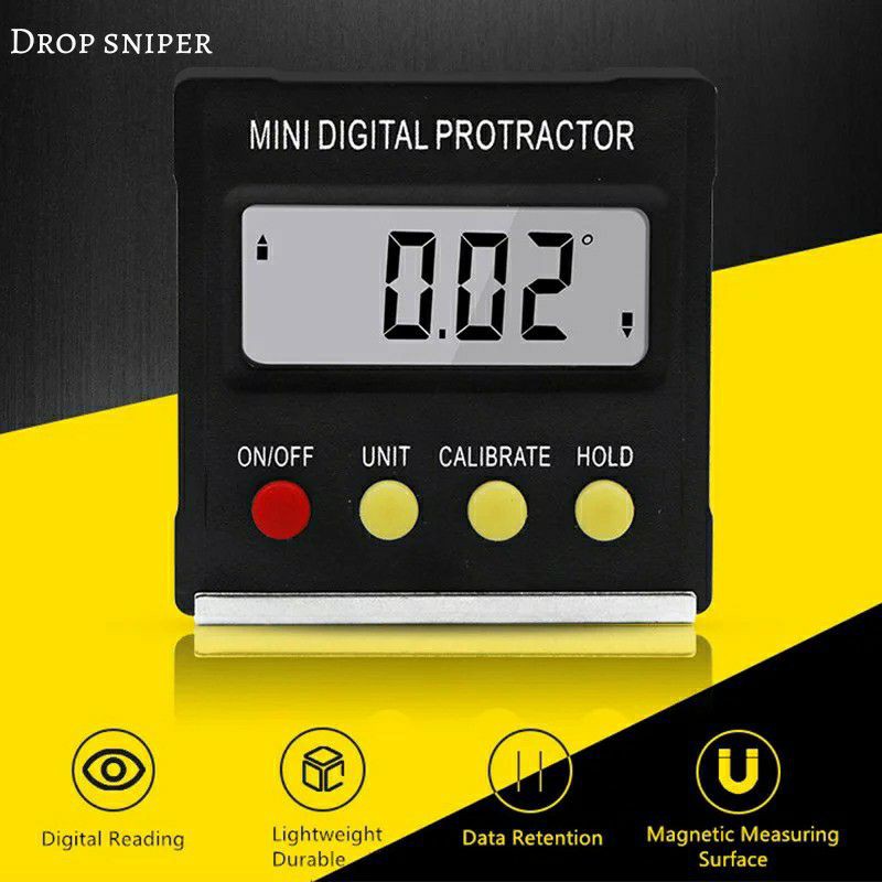 Alat Ukur Sudut Miring 360derajat Digital Protractor Inclinometer Level With Magnetic