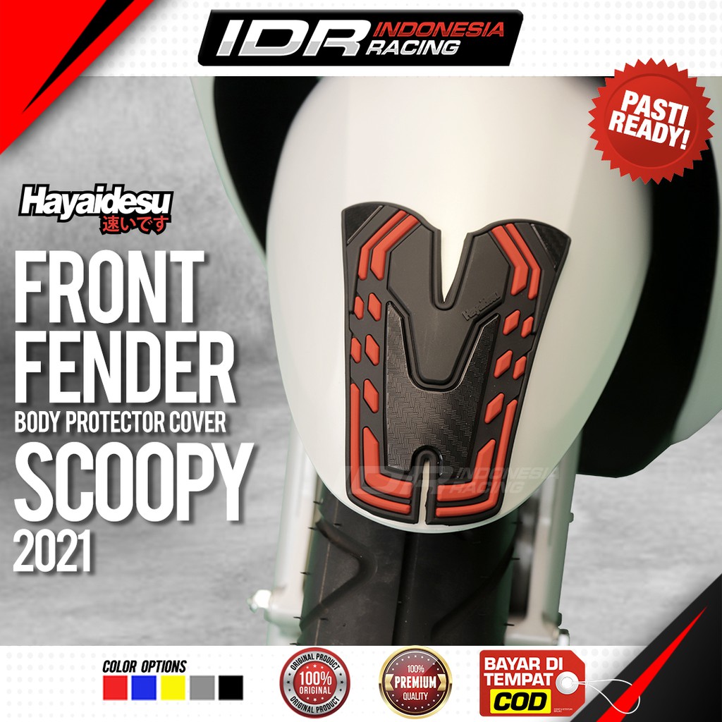 Hayaidesu New Scoopy 2021 Spakbor Depan Front Fender Cover Body Protector Aksesoris Honda