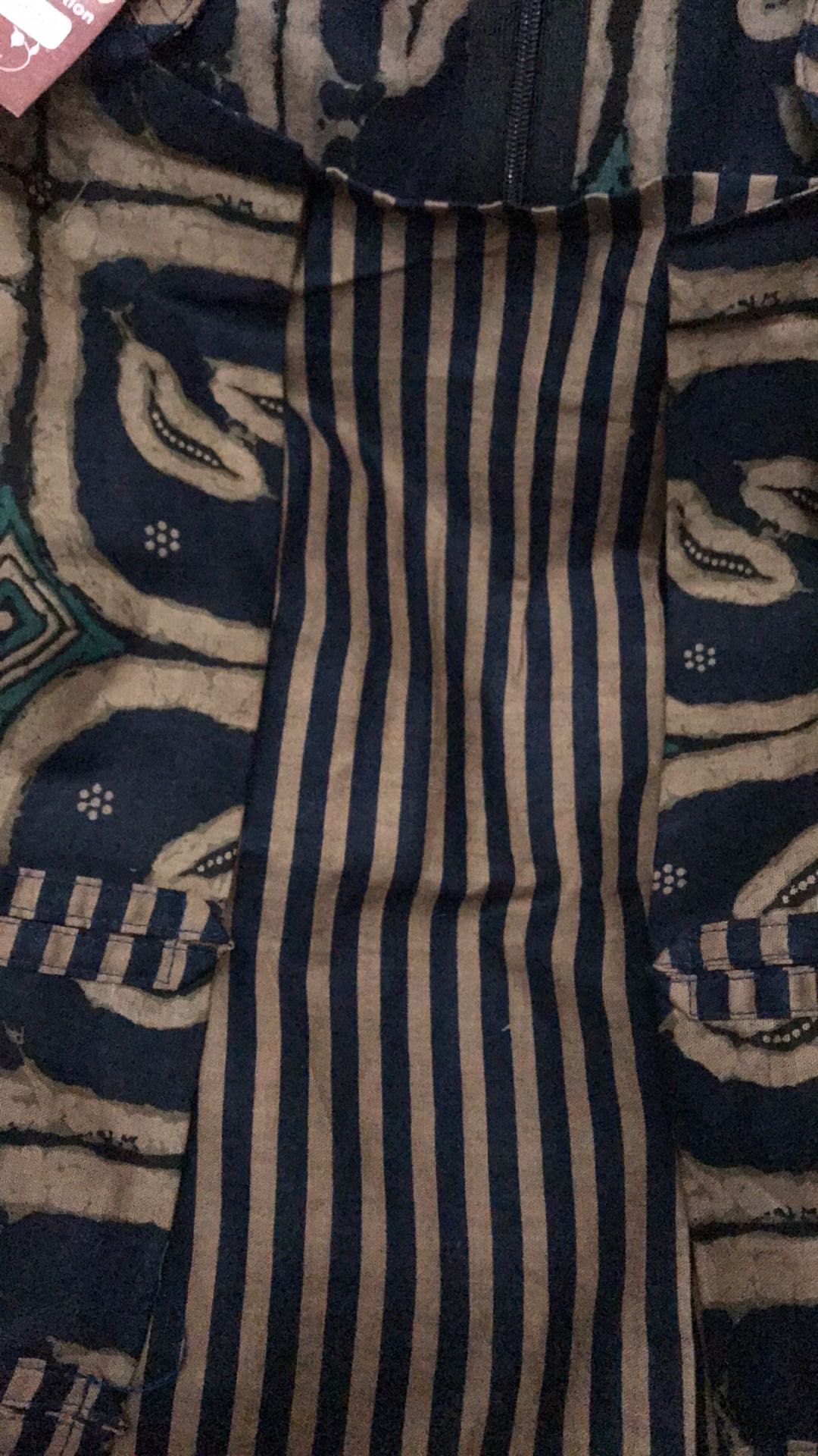 Atasan Batik Wanita Blouse Lengan Panjang Warna Hitam Trend 2021 Size S-m-l-xl-xxl-3l-4l-5l