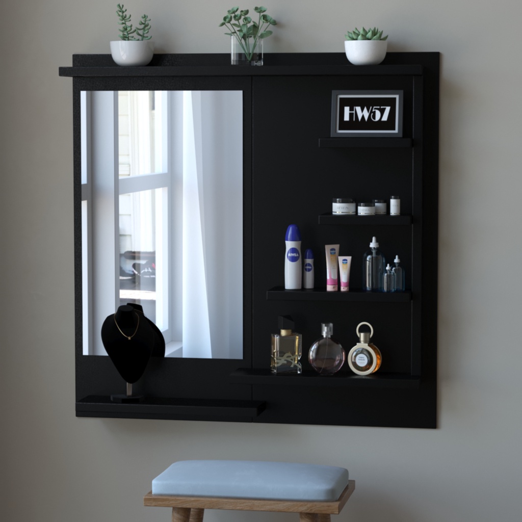 Meja Rias Rak rias tempel dinding tolet rias hiasan kamar  RAK MAKEUP GANTUNG / MEJA RIAS GANTUNG / 