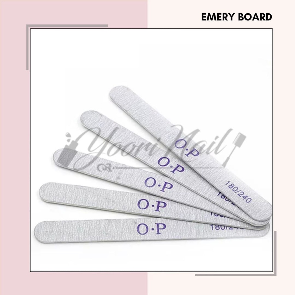 Emery board nail file tipis 180/240 kikir kuku nail buffer amplas kuku