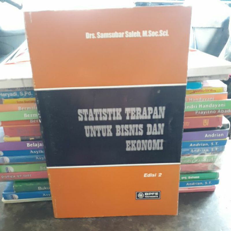 

BUKU ORIGINAL STATISTIK TERAPAN UNTUK BISNIS DAN EKONOM