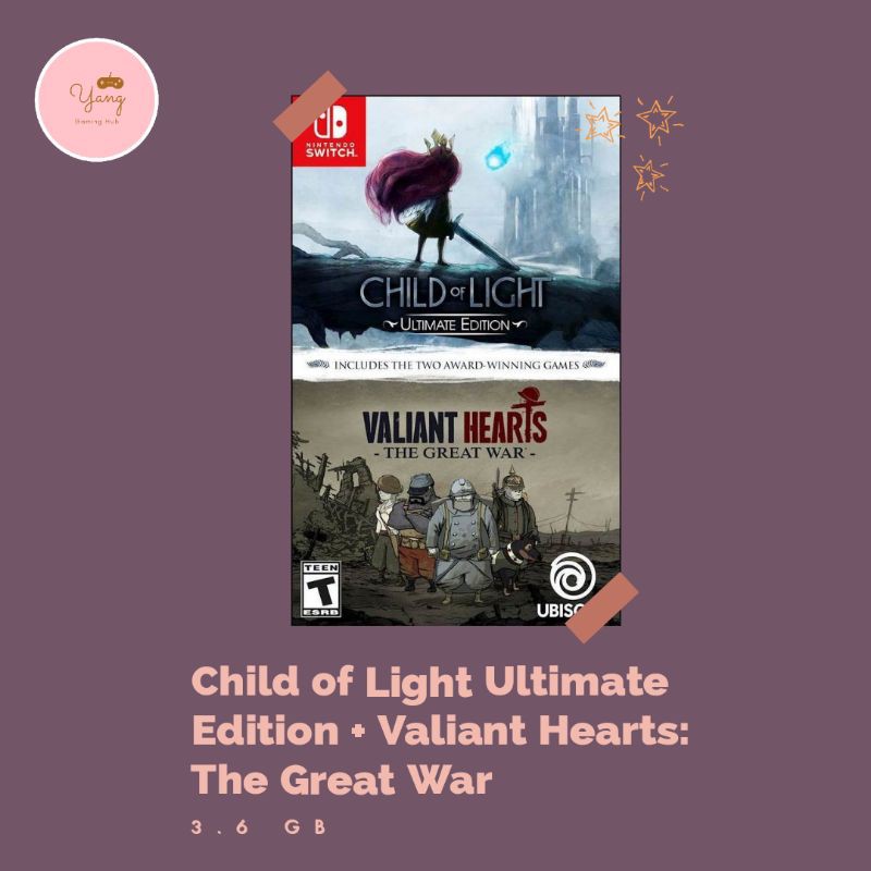 Child of Light Ultimate Edition + Valiant Hearts: The Great War Nintendo Switch