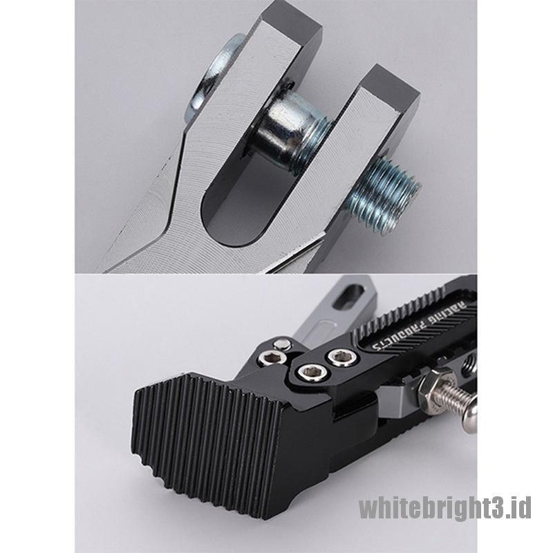 Standar Samping Sepeda Motor Bahan Aluminum Alloy CNC Warna Putih