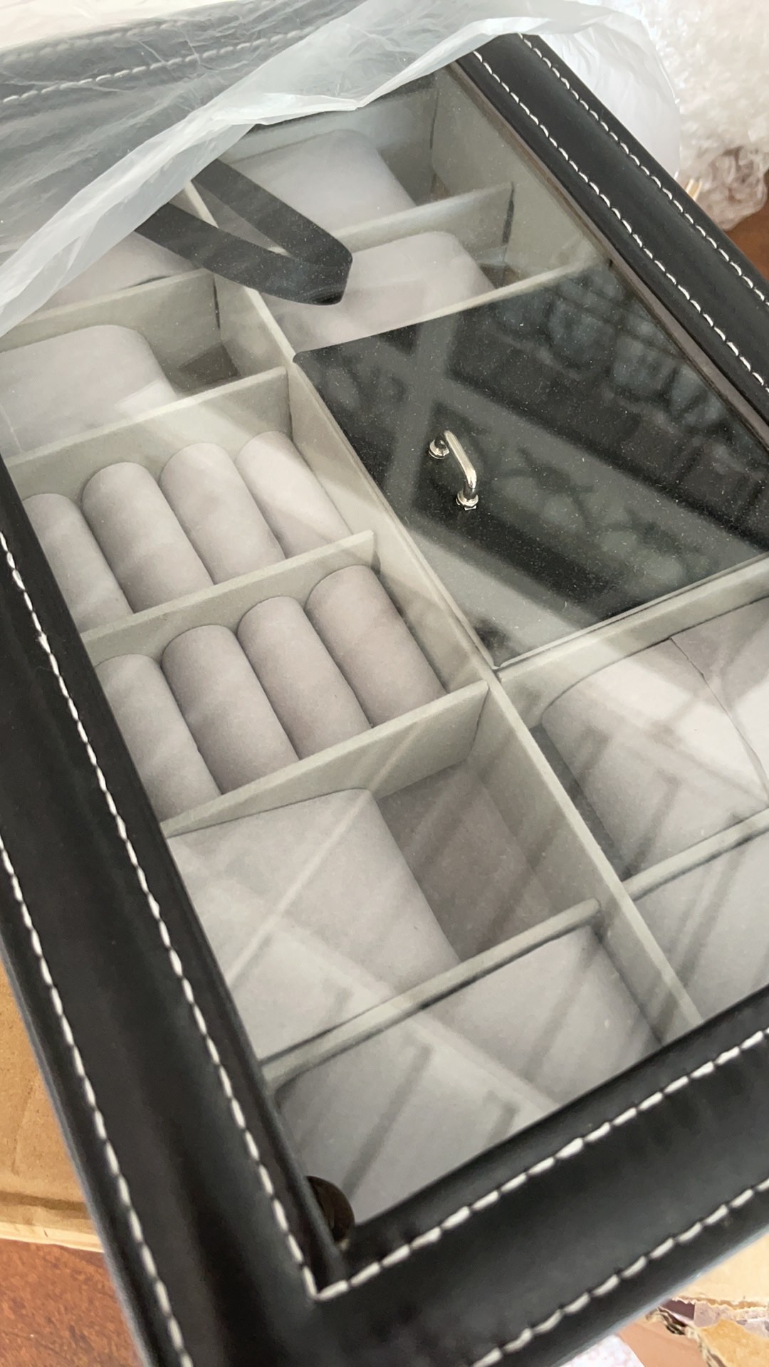 Premium Kotak Organizer Perhiasan Dan Jam Tangan Waterproof 30 X 20 X 8 Cm