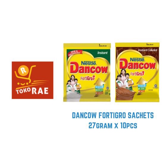 

Dancow Instant Fortigo Sachets Putih/Cokelat - 1 renceng 10 sachets