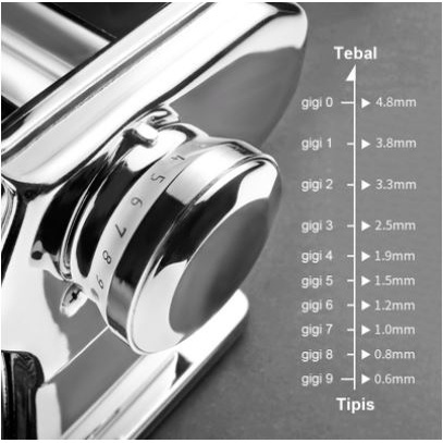 Alat Pembuat Mie / Pasta Maker / Gilingan Mie Atlas 150 Stainless Stell High Quality Garansi 3 Bulan