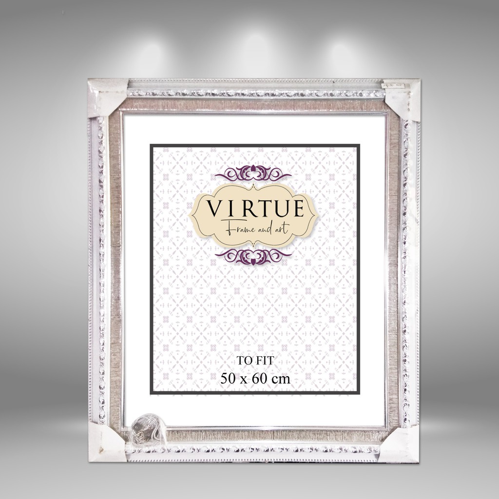 Bingkai 50x60cm Putih Ukir