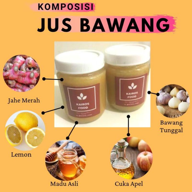 

JUS Bawang Putih Tunggal Jahe Merah Lemon Madu Herbal untuk Jantung koroner Homemade