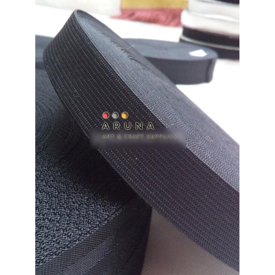 

Best Produk] Tali Elastis Karet Tas Lebar 2.5 Cm Tebal 1Mm Per Roll 27 Meter/30Yard