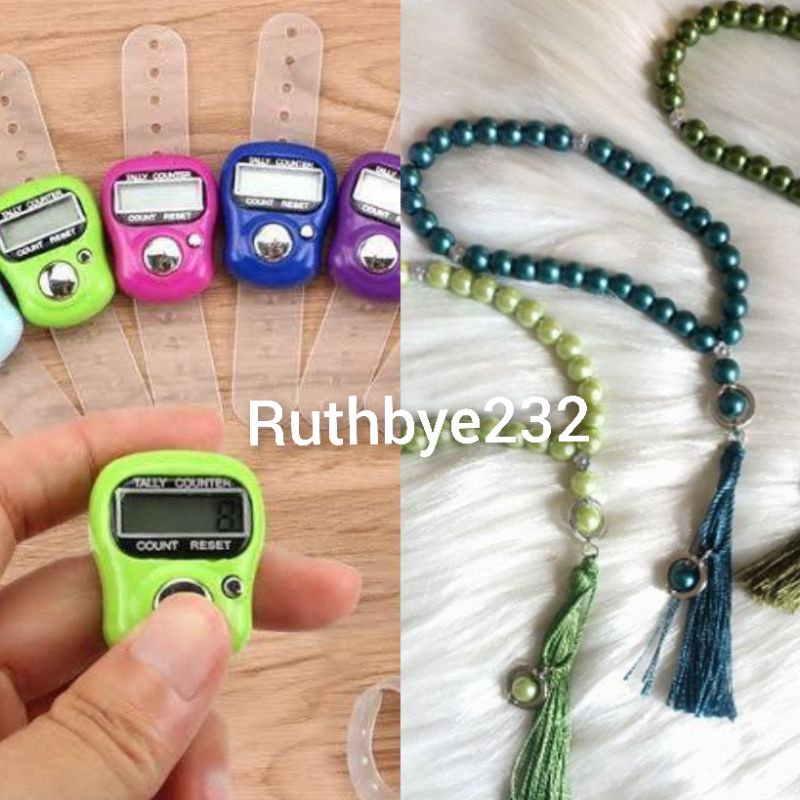 TASBIH DIGITAL MINI Alat Hitung Elektronik Finger Tally Counter Mini Jari Penghitung