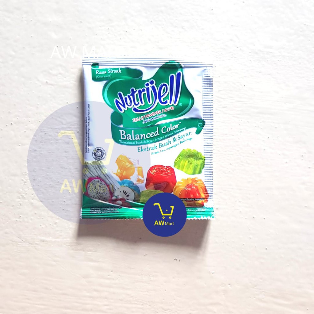 NUTRIJELL 10/15 GRAM - JELLY  SERBUK INSTANT - ALL VARIAN - BLUEBERRY, DLL