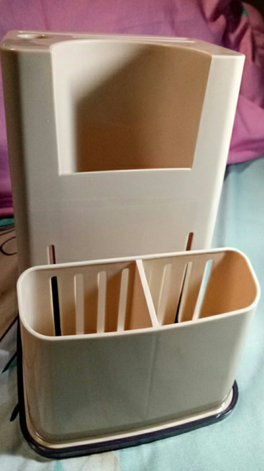 Tempat Penyimpanan Sendok Garpu Talenan Pengasah Pisau Set