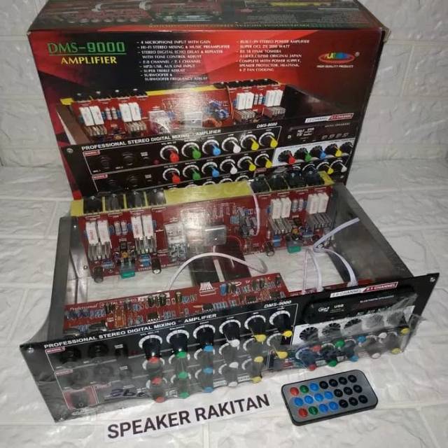 Kit Amplifier Stereo Digital Mixing Karaoke + MP3 Bluetooth DMS-9000