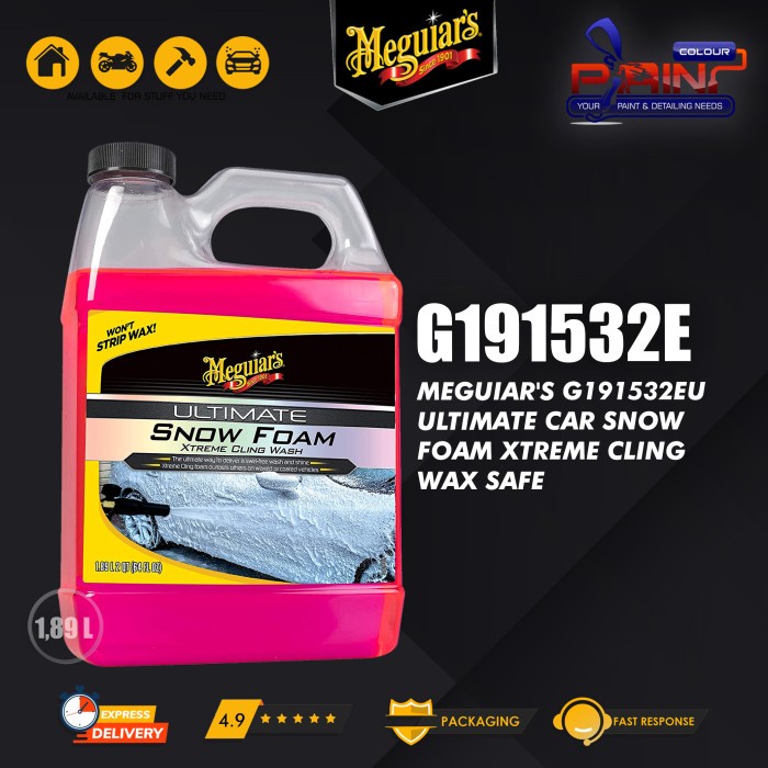 Meguiars Ultimate Snow Foam 32oz ORI 946ml, Cuci Salju Mobil Motor