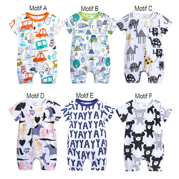 Jumper Romper Bayi Lucu / Baju Kodok Bayi / Jumper Bayi Lucu