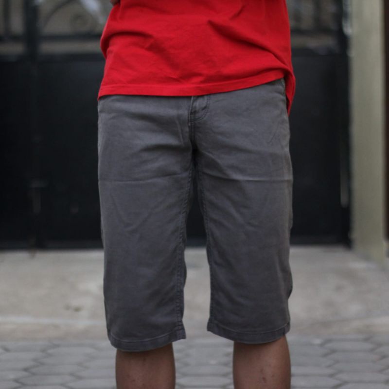 PROMO Celana Pendek Kanvas Original DLC 063 (Cardinal) // Celana Pria Kanvas Minyak Original D LOCO 063