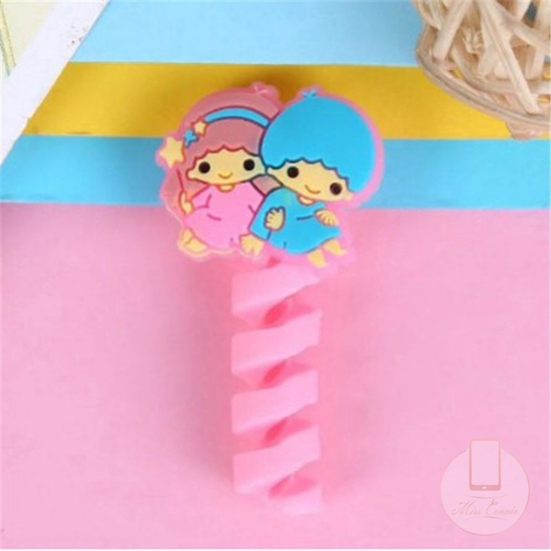 1pc Pelindung Kabel Data/Charger/Earphone Model Kartun Lucu