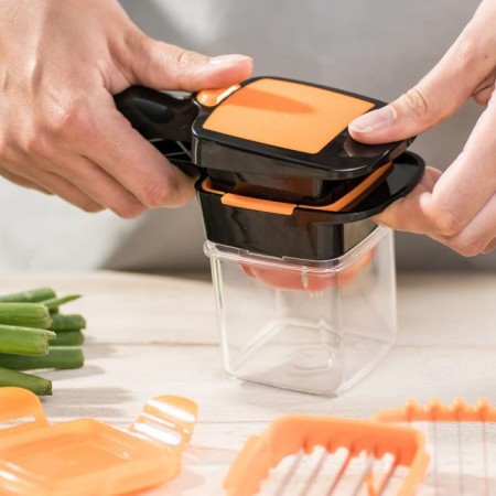 BAHAN TEBAL , Nicer Dicer QUICK 5 in 1 pemotong serba guna