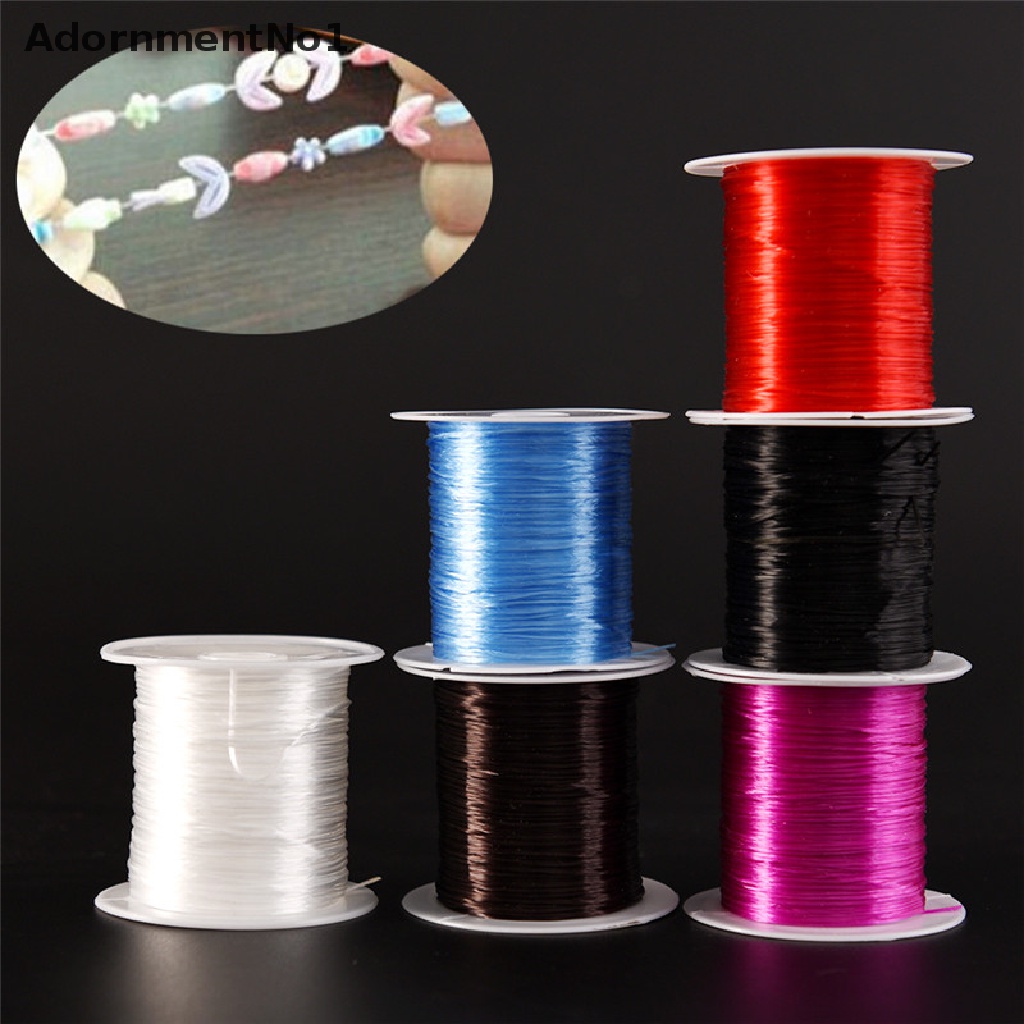 (AdornmentNo1) Benang Elastis Kuat Diameter 1MM Untuk Membuat Gelang / Perhiasan DIY