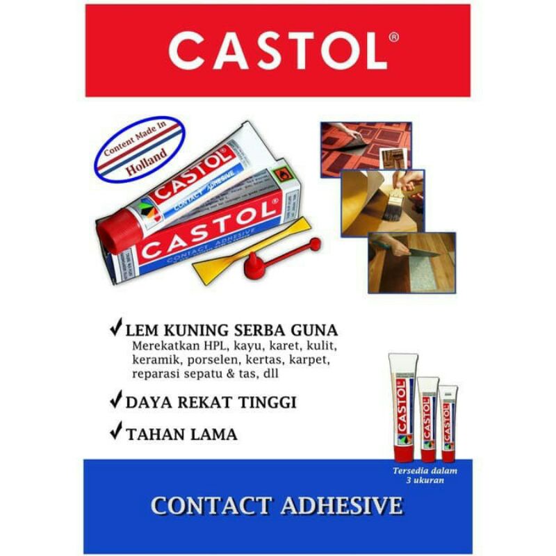 Lem Castol Contact Adesive 21 cc Serbaguna