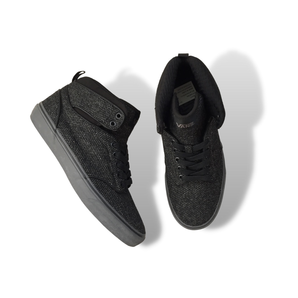 Rare Sepatu Vans Original Atwood Hi Textile Black Sample