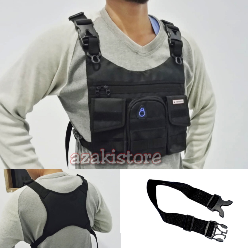 Tas Dada Pria - Rompi Dada - Chest Rig Bag Army - Biker Motor