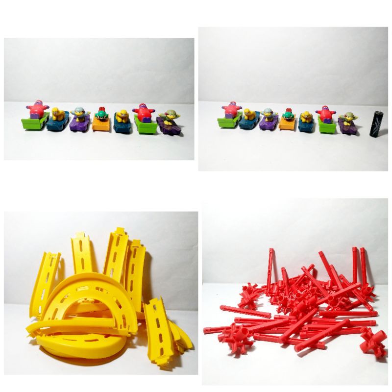Maskot Mcd Perosotan Slider Happy Meal Mcdonald Ronald Car Track 2000 Jadul Path Street Retro Antik