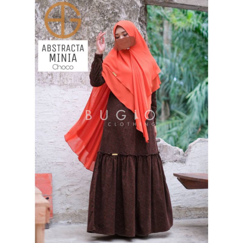 (GAMIS SAJA) NEW ABSTRACTA MINIA DAILY DRESS SYARI BY BUGIO CLOTHING