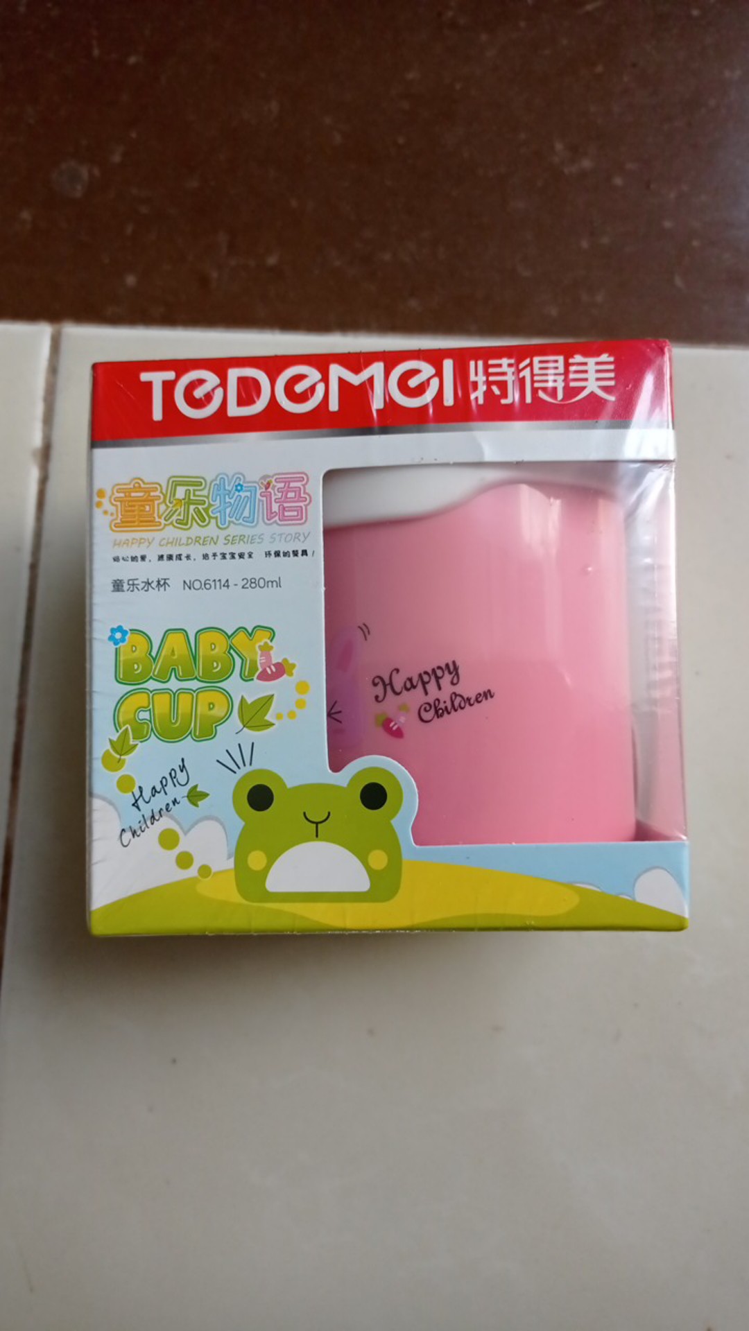Tedemei Stainless Cup 6114 Pink Green Blue Mug/gelas Anak