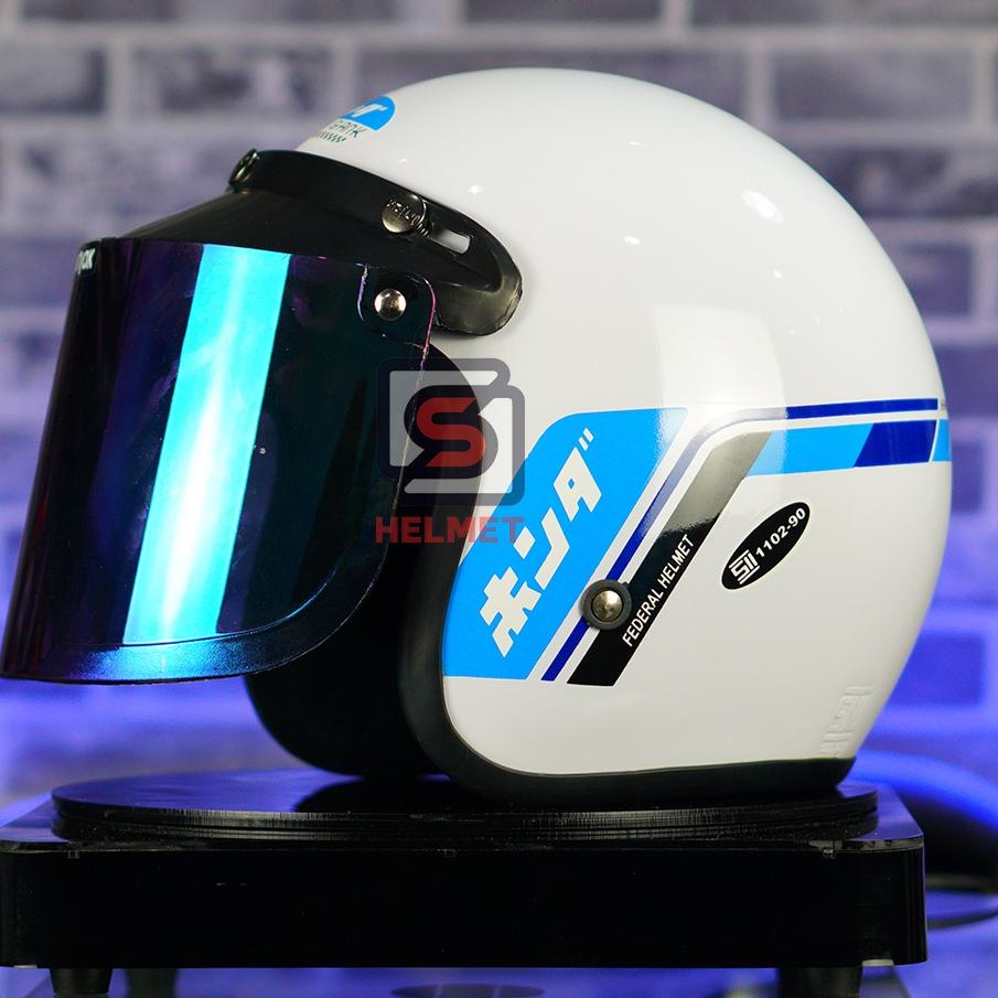 Terbagus.. Helm Honda Gank GL Series Bogo Retro Untuk Pria Wanita Original Standart SNI Bebas Pilih 