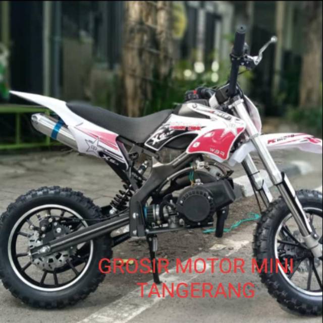 MOTOR MEDIUM TRAIL MT 2 WATER PRINTING 50CC MESIN 2 TAK~MOTOR MINI-MOTOR CROSS-MAINAN MOTOR ANAK