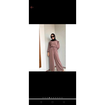 Ruby set rayon crincel setelan wanita polos kekinian 2022 SETELAN KRINKEL