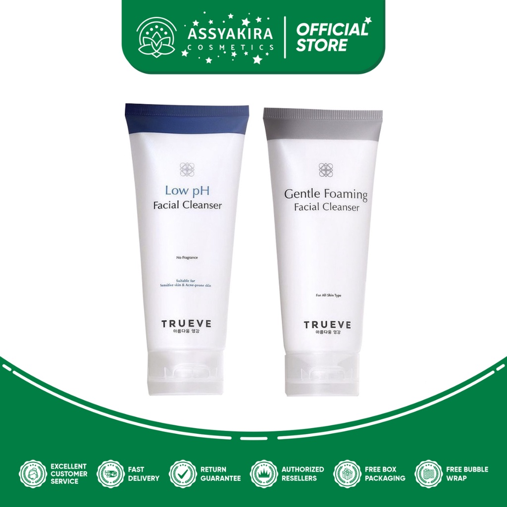 TRUEVE Gentle Foaming Facial Cleanser dan TRUEVE Gentle Low pH Facial Cleanser