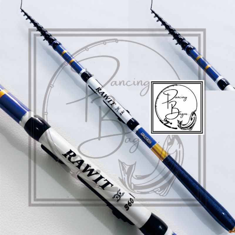 Joran Pancing Tegek Carbon Ruas Pendek Oregon Rawit 360 Carbon Set Kolong Murah COD ORI