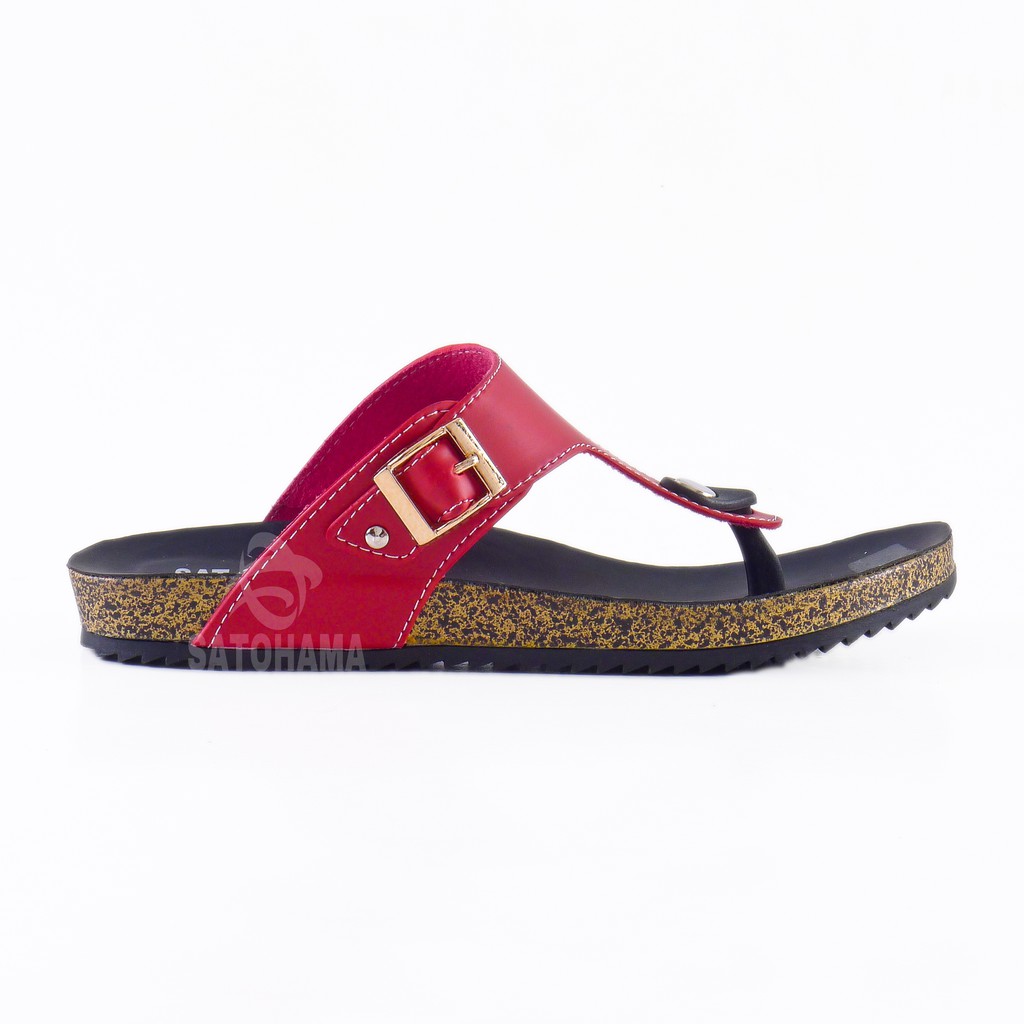 Satohama Sandal Flat Wanita Santai Footbed ST04