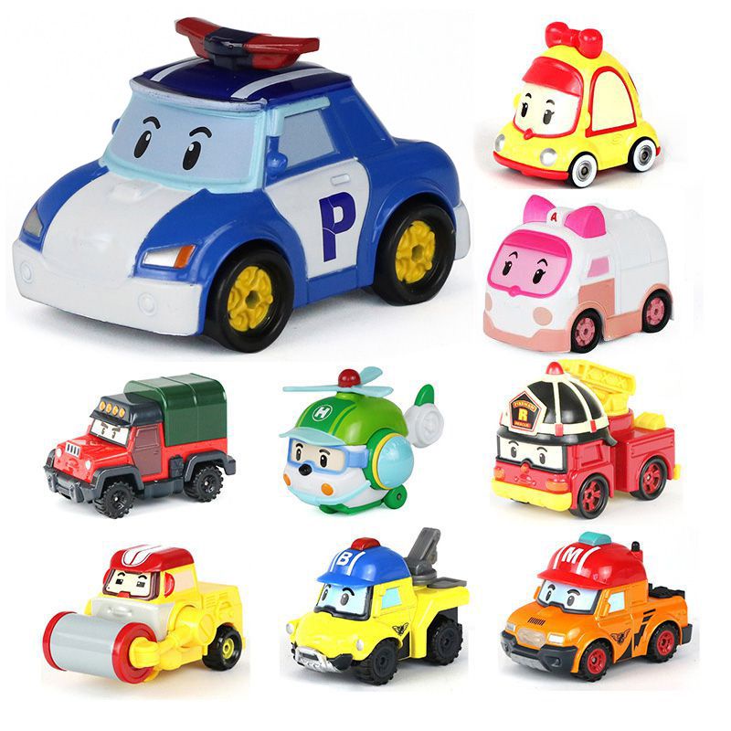 【Ready Stock】 New 19 Styles Robocar Poli Mini Vehicle Car Bus Toys South Korea Kids Gift Toy Car Model