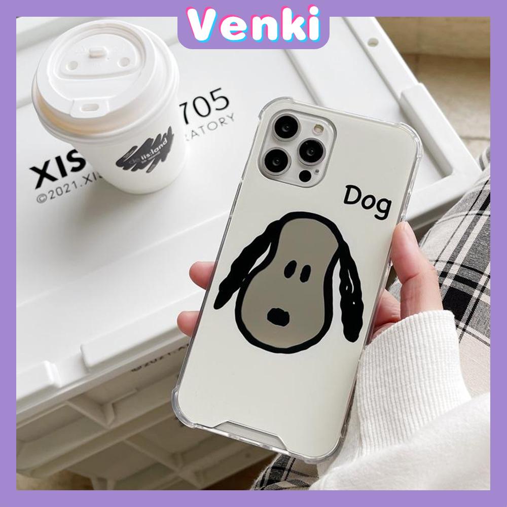 iPhone Case Acrylic HD Mirror Laser Airbag Shockproof Protection Camera Cute Puppy Simple Compatible For iPhone 11 iPhone 13 Pro Max iPhone 12 Pro Max iPhone 7 Plus iPhone xr xs