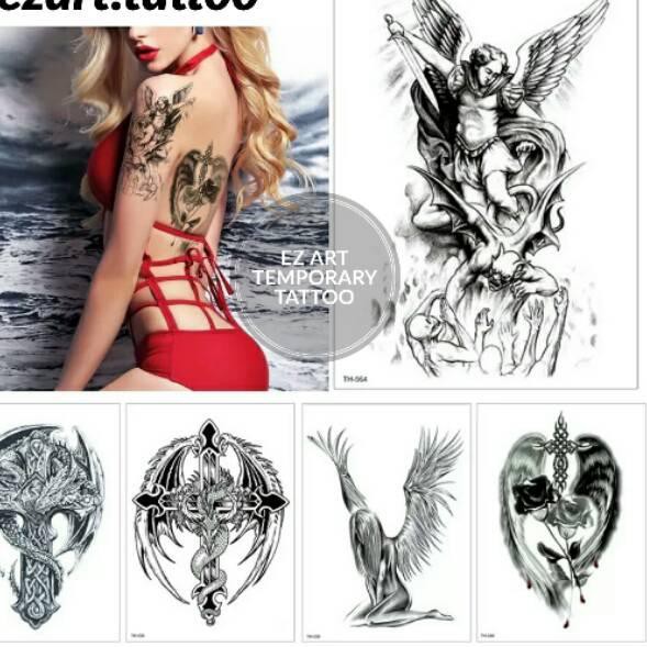 ~new## Koleksi salib keren temporary tattoo tato temporer fashion premium quality ↓