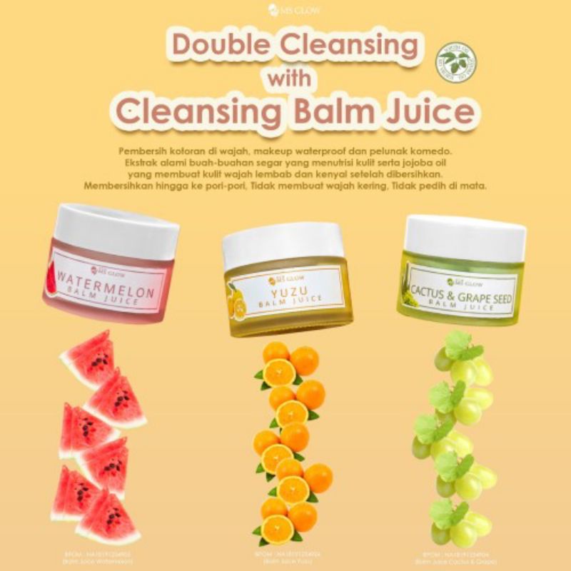 Jual MS GLOW BALM JUICE 100 ORIGINAL WATERMELON / YUZU / CACTUS