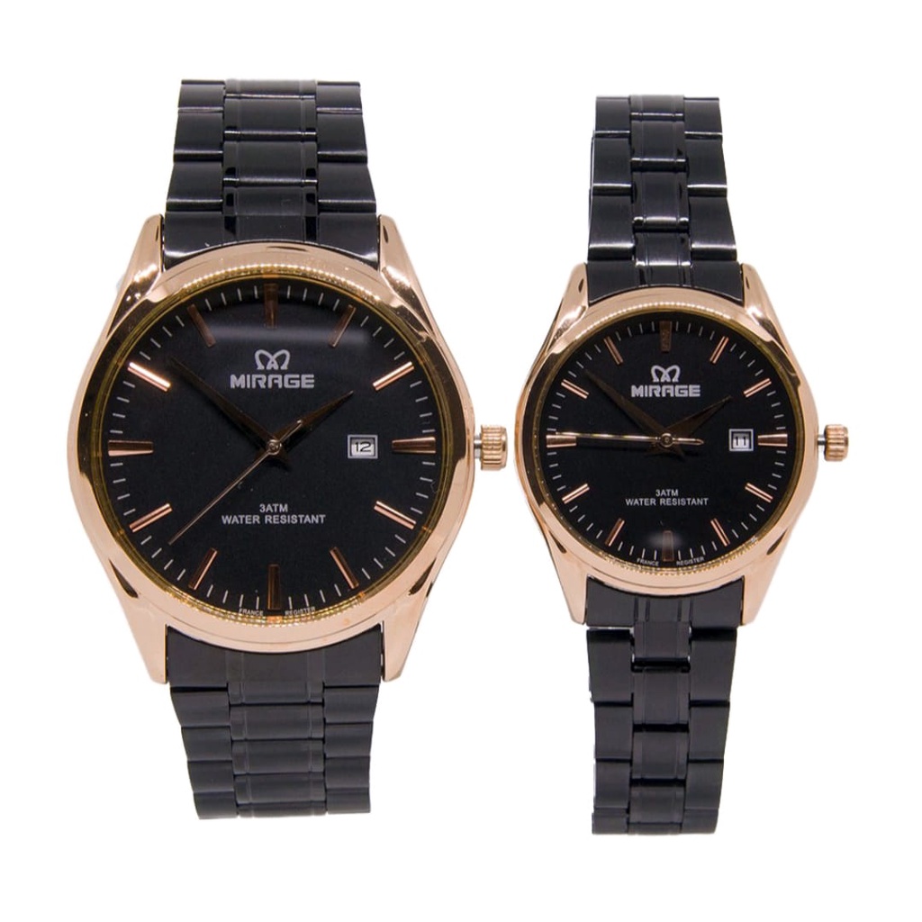 Jam tangan mirage original anti air pria dan wanita rantai stainless stell anti karat