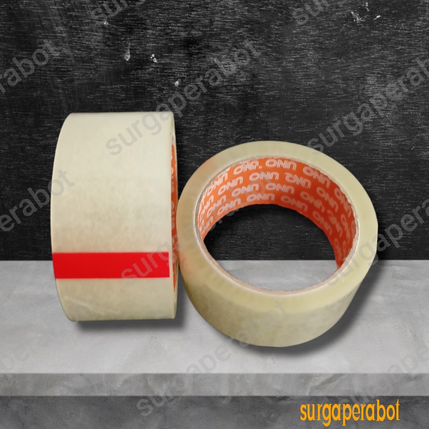 

Lakban Bening 2 inch 45mm x 55Y Solatip murah Isolasi Uno 2 inchi