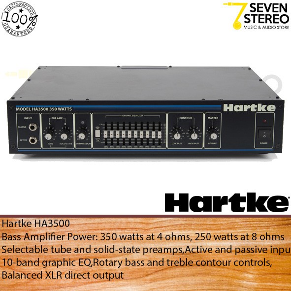 Hartke HA3500 Tube Preamp 350 Watt Bass Amplifier