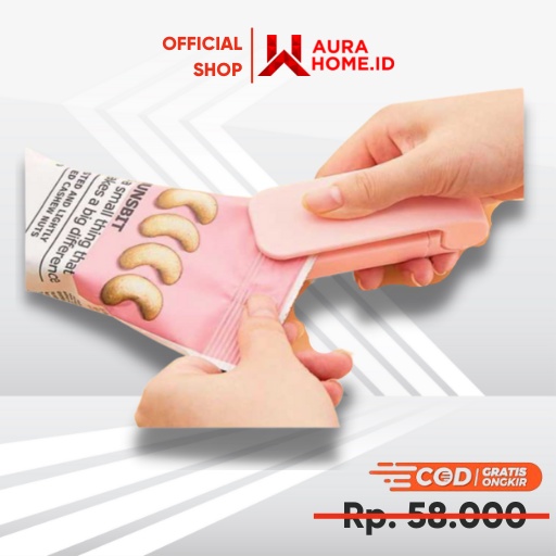 Alat Perekat Plastik Mini Hand Heat Sealer Press / Perekat Press Plastik Sealer Makanan Snack Snek E