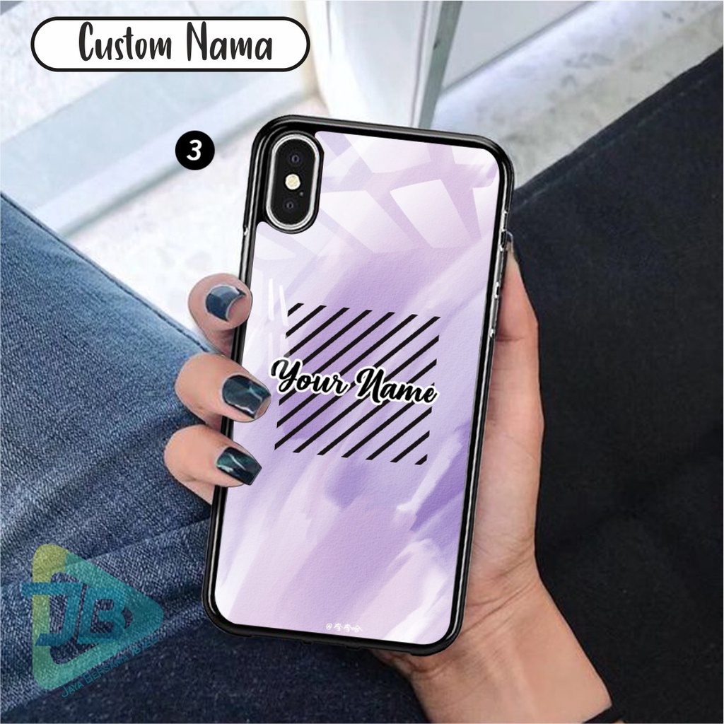 HARDCASE 2D GLOSSY CUSTOM NAMA OPPO VIVO XIAOMI SAMSUNG REALME IPHONE ALL TYPE JB5622