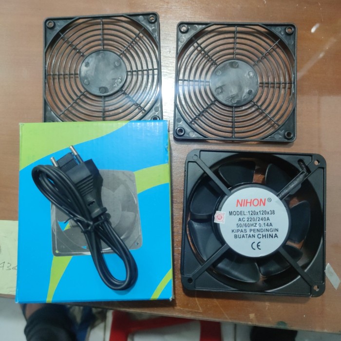 Fan ac 220v 12cm NIHON / cooling fan 220v 12cm / kipas AC 220v 12cm