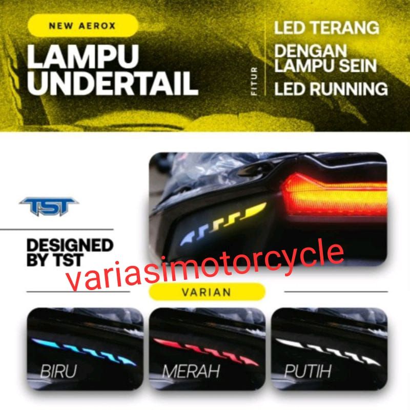 UNDERTAIL LAMPU LED AEROX OLD AEROX NEW CONNECTED SEIN SEN RUNNING TST