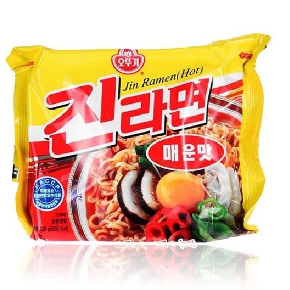 Ottogi Jin Ramen Hot 120gr Korea